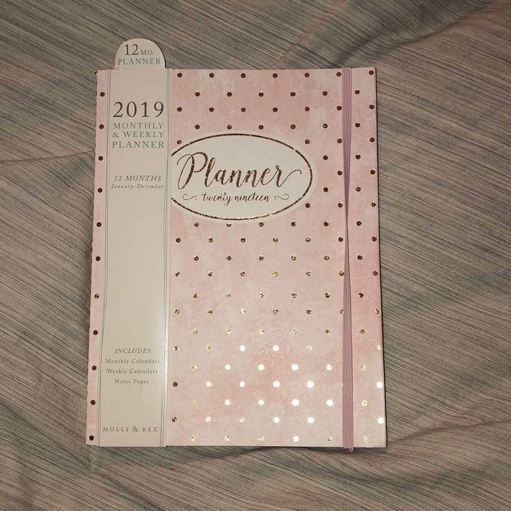 2019 monthly and weekly planner